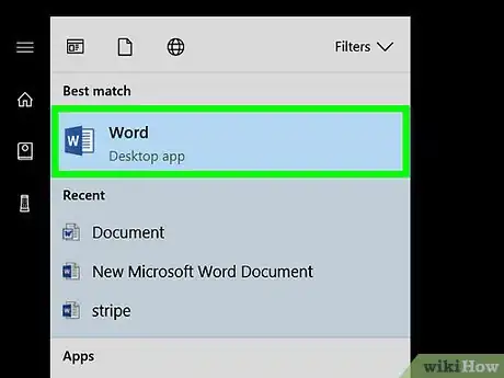 Step 1 打开Microsoft Word。