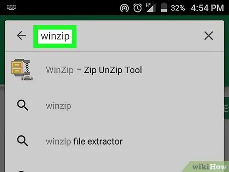 Step 2 搜索winzip。