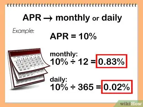 Step 2 APR可以按月或者按天计算。