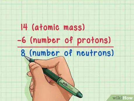 Step 4 用原子质量减去原子序数。