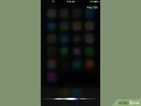 Step 1 长按Home键激活Siri。