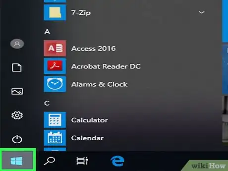 Step 2 打开“开始”菜单icon。