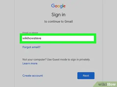 Step 2 输入你的Gmail电子邮件地址。