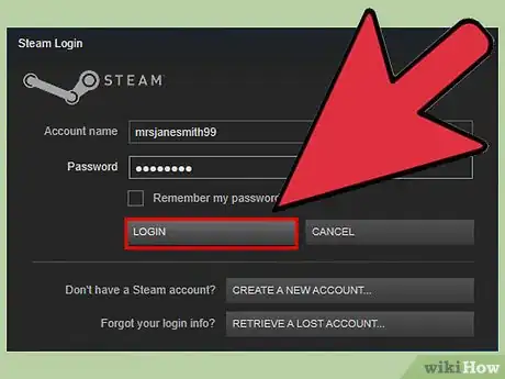 Step 7 登陆Steam。