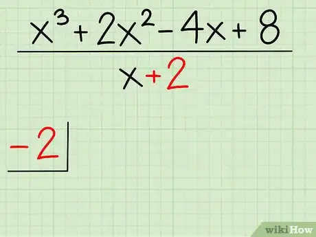 Step 3 把这个数字写在倒置的除法运算符外边，如图。