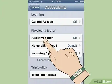 Step 4 开启“Assistive Touch”。