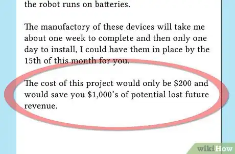 Step 9 明确你所要求的资金数额。