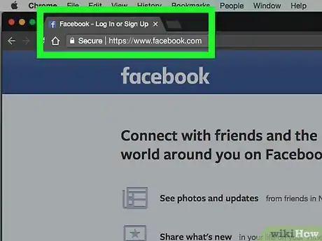 Step 1 打开Facebook网站。