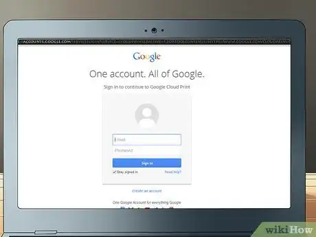 Step 7 登录你的谷歌账户，此处使用与你登录你的Chromebook相同的谷歌账户。