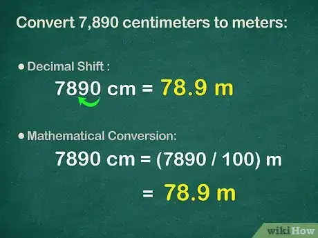 Step 1 将7,890厘米换算成米。