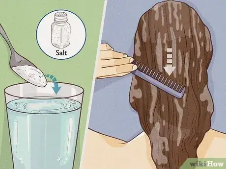 Step 9 利用盐来淡化发色。