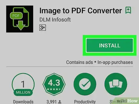 Step 1 从Play Store icon下载Image to PDF Converter应用程序。