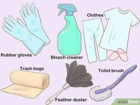 Step 2 准备好清扫工具。