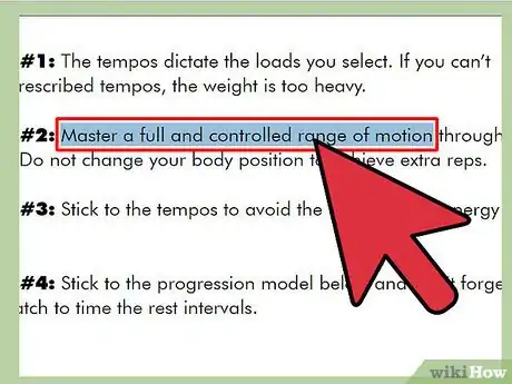 Step 3 选择你想修改的文本。