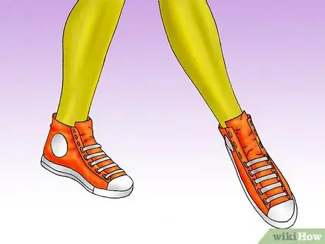 Step 4 穿上匡威（Converse）球鞋来搭配整套服装。