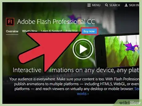 Step 4 下载Flash Professional。