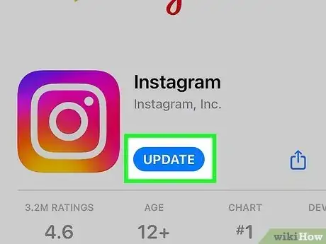 Step 1 把Instagram更新到最新版本。