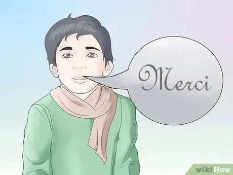 Step 1 "merci." 这是最基本又最标准的说"谢谢" 、 "谢谢你"的方法。