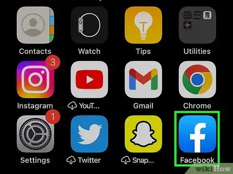 Step 2 打开Facebook应用程序。