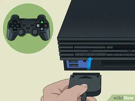 Step 1 将手柄连接到PlayStation 2。