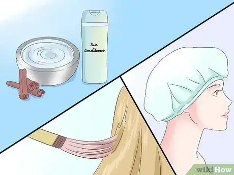 Step 1 把肉桂粉和护发素混合制作出浓稠的糊。