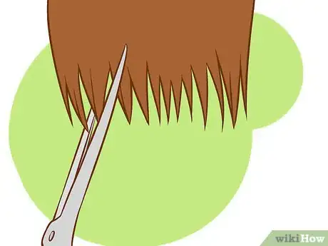 Step 5 剪的时候要呈一定角度。