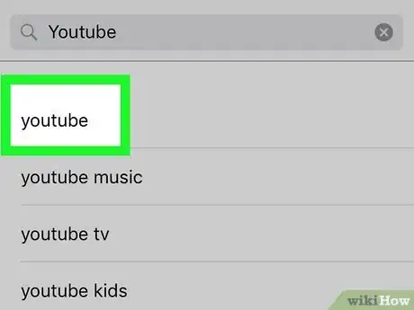 Step 4 点击“youtube”。