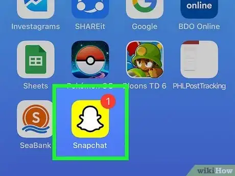 Step 5 在iPhone上打开Snapchat应用。