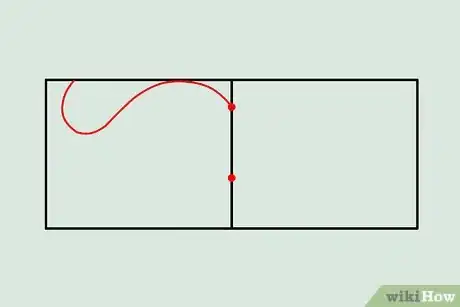 Step 3 画一个斜的“S”，尾部连到上面的点。