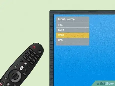 Step 3 将电视设置为HDMI输入源。