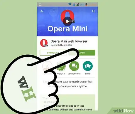 Step 1 打开Opera Mini浏览器。