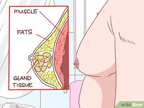 Step 7 男性需要检查乳房是否有硬块。