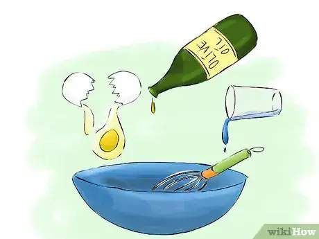 Step 1 用鸡蛋做深层护理。