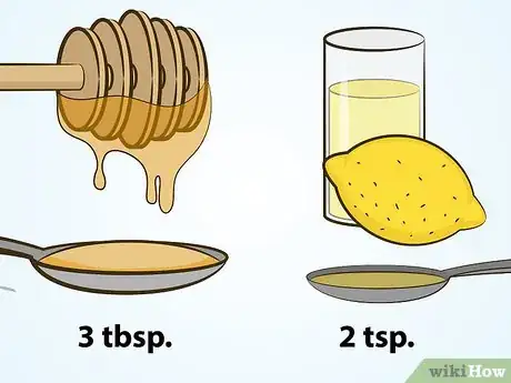 Step 2 制作蜂蜜与柠檬的混合物。