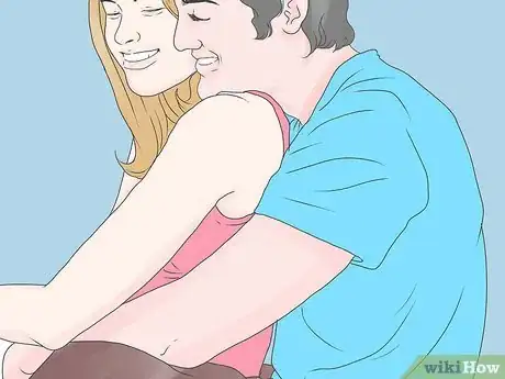 Step 2 用鼻子蹭她的鼻子。