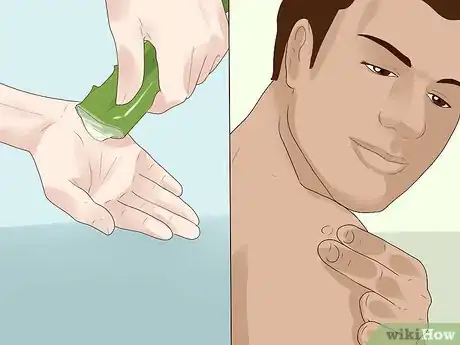 Step 3 涂抹芦荟。