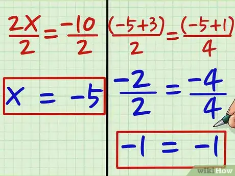 Step 4 解方程。