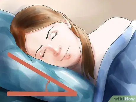 Step 2 睡眠时抬高头部。