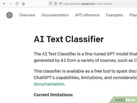 Step 1 OpenAI Text Classifier。