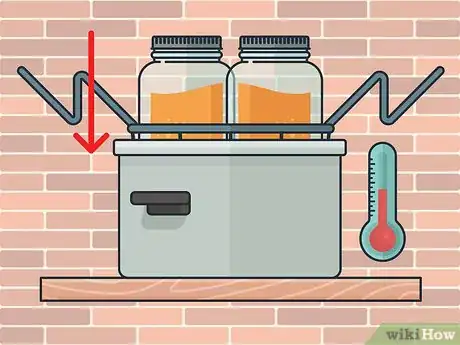 Step 7 把架子放在沸水中。