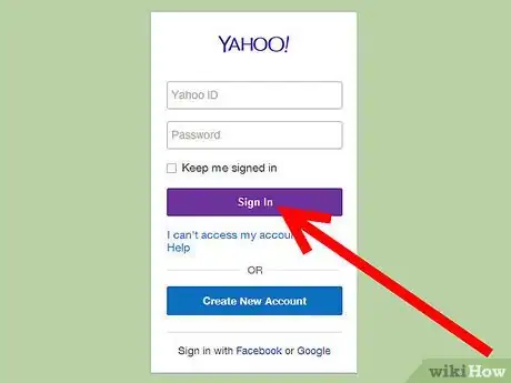 Step 1 登录到您的Yahoo!