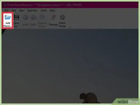 Step 1 启动“Photo Stamp Remover”程序，点击“添加文件”。