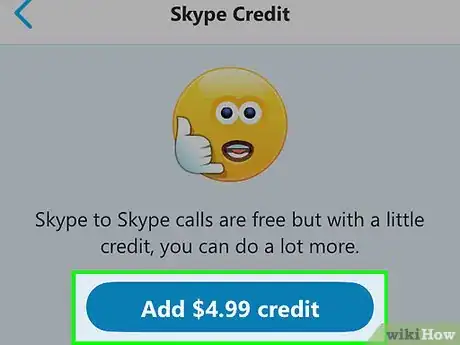 Step 2 充值Skype。