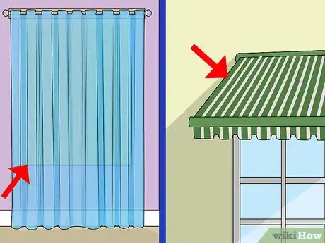 Step 3 关窗帘和百叶窗。