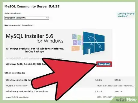 Step 2 下载免费的MySQL服务器社区版。