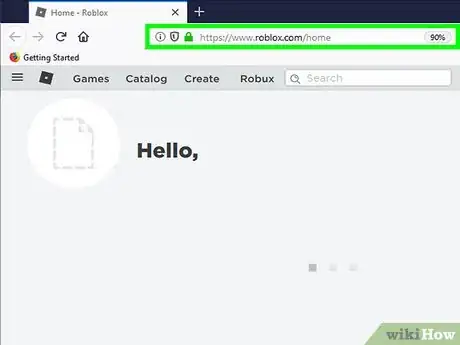Step 3 打开Roblox网站。