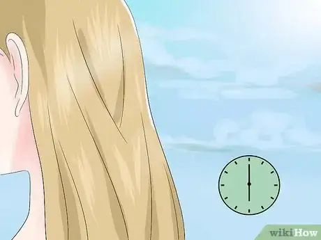 Step 5 坐在阳光下以让头发与柠檬汁反应。