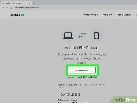 Step 1 下载并安装安卓文件传输助手Android File Transfer。