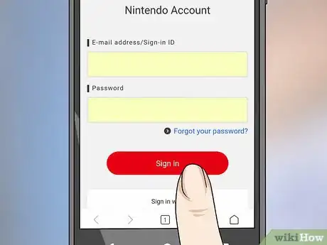 Step 3 登录Nintendo Switch Online应用。