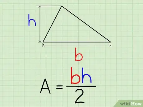 Step 2 要找面积，就把高和底代入A=0.5b*h 